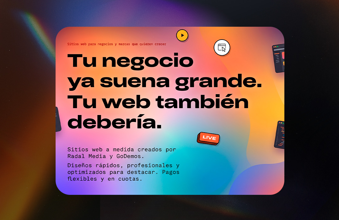 GoDemos y Radal Media se unen para crear tu web